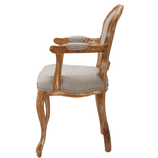 Shabby Chic Styling Chair Luminous - Ash Grey