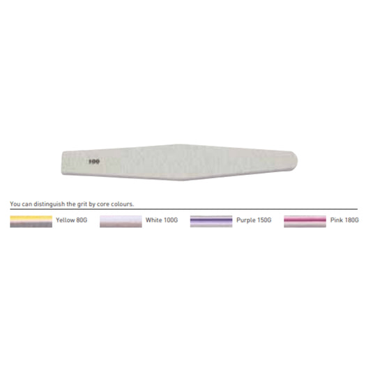 Zebra Diamond Nail File (Washable) 100/100G (10pcs)