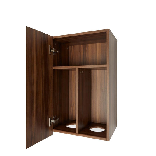 Woodgrain Back Shampoo Cabinet W420 Upper and Lower Set