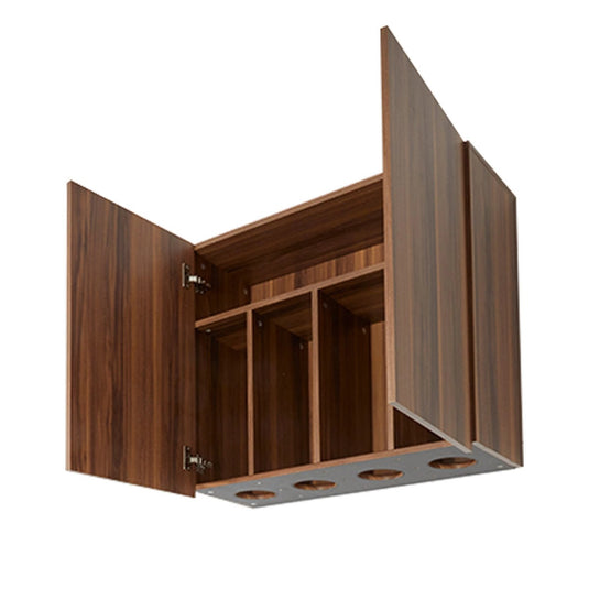 Woodgrain Back Shampoo Cabinet W810 Upper and Lower Set
