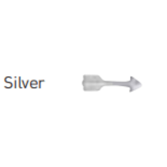 Clou Arrow 2x9mm Silver (20pcs)