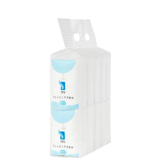 ITO Cleansing Towel Portable Pack (Approx. 200 × 220 mm / 15 Sheets × 10 Packs)