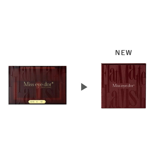 Flat Matte Lash Deep Rouge [J curl, thickness 0.15, length MIX