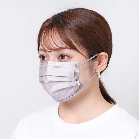 Kirei Mask – Slightly Small Size (Lavender & Mocha) 40 Sheets