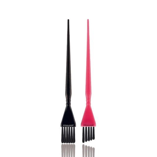 2-Piece Balayage Brush Set (Black & Pink)