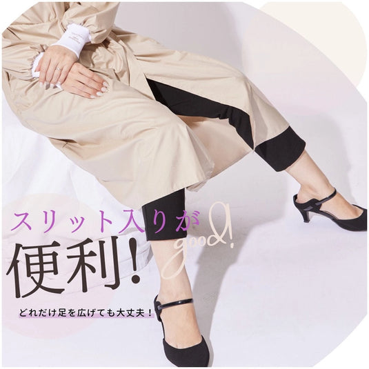 ValleyMODE Long-Sleeve Slit Apron Dress