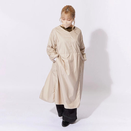 ValleyMODE Long-Sleeve Slit Apron Dress