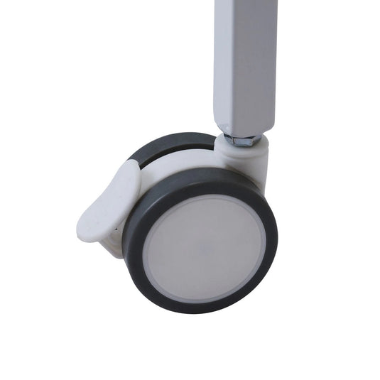 3-Tier Glass Wagon – White (with Slide Tray)