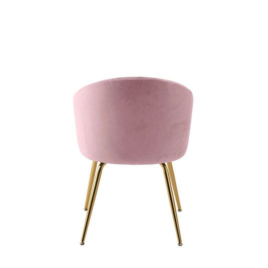 Velvet-Style Round Chair