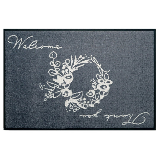 Flower Wreath Entrance Mat 50x75 cm