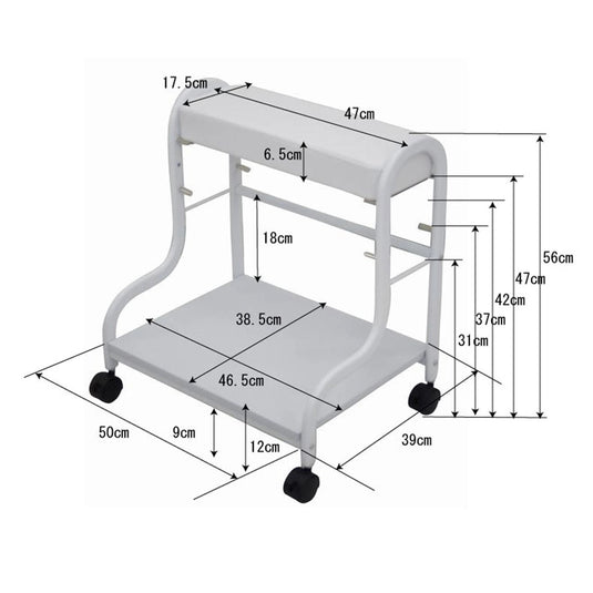 Pedi stand (foot care wagon) Dark brown