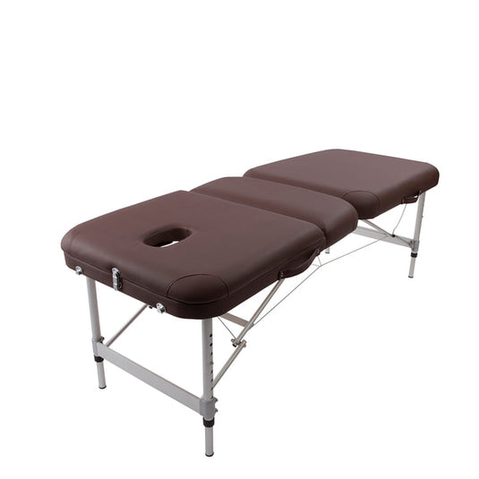 SMART COLLECTION Super-lightweight folding reclining bed PRO-LIGHT (With Carry Bag) Dark Brown