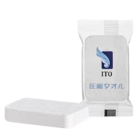 ITO Compressed Towel — Approx. 240×300mm (22 Pieces)