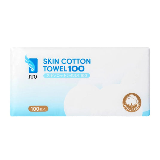 ITO Skin Cotton Towel 100 – Approx. 200×200mm (100 Sheets)