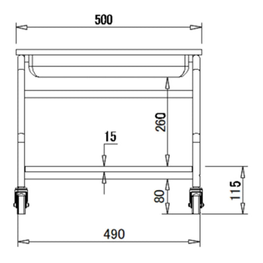 Pedi Stand (Top plate folding type) White