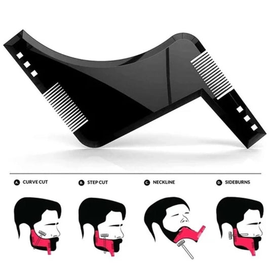 WaxWax Beard Shaping Template – Black