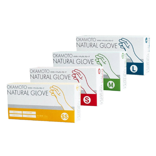 Okamoto Natural Gloves (50 pcs) – Available in 4 Sizes