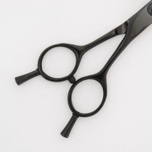 DEEDS GDZ630CT Black Titanium Thinning Scissors, 30-tooth, 2-stage Blade (6.0 inches, approximately 25% thinning rate)