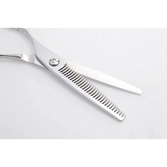 DEEDS GTZL630CT Thinning Scissors, Left-Handed, 30-tooth, 2-Stage Blade (6.0 inches, approximately 25% thinning rate)