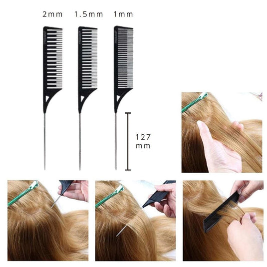 Dream Weaver Comb Set (Pastel / Black) – 3 Combs