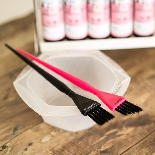 2-Piece Balayage Brush Set (Black & Pink)