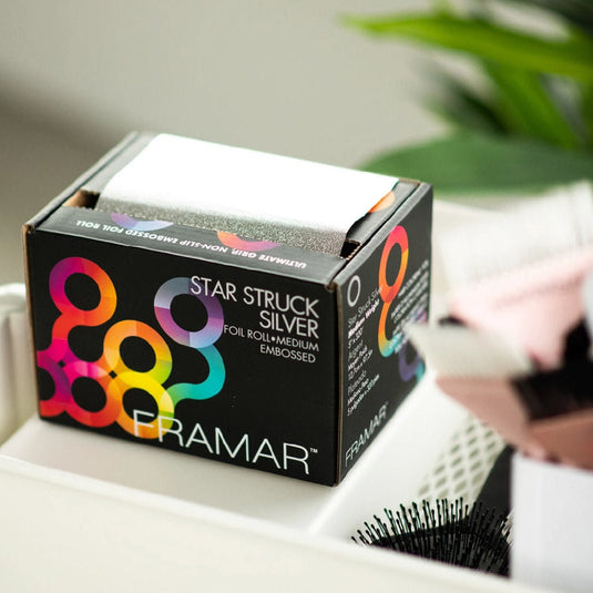 Emboss Roll Star Stack Silver (12 cm × 100 m)