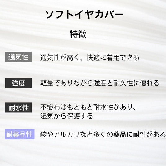 Nonwoven Ear Covers (20 pcs) – Black