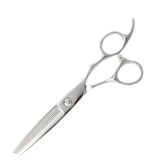 DEEDS GTZ640RV Thinning Scissors, 40-tooth, V-Groove, R-Blade (6.0 inches, thinning rate of approximately 35%)
