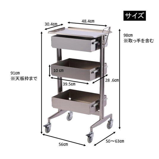 Stainless Steel Slide Wagon