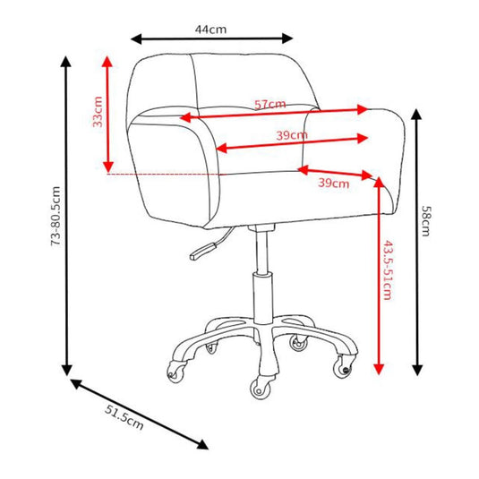 Fluffy Nail Chair – Available in 3 Colors