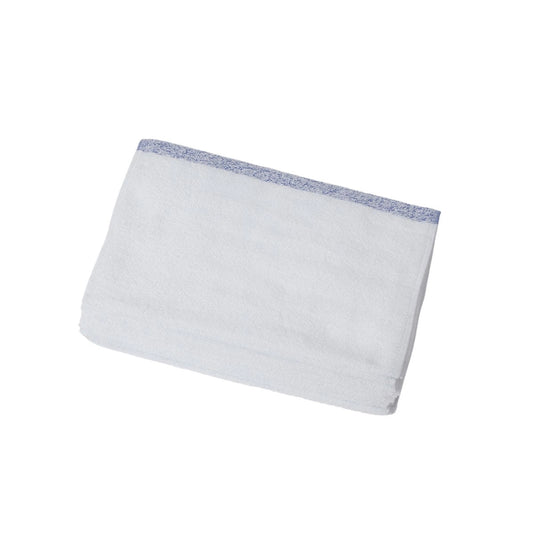Blue Line Towels, 34 x 90 cm, 240 momme, 12 count, White