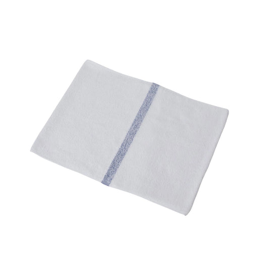 Blue Line Towels, 34 x 90 cm, 240 momme, 12 count, White