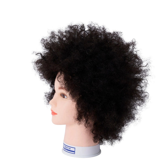 CURLY BG411R Training Wig (Straight/Straightening Training Wig, 100% Human Hair) BEAUTY GARAGE