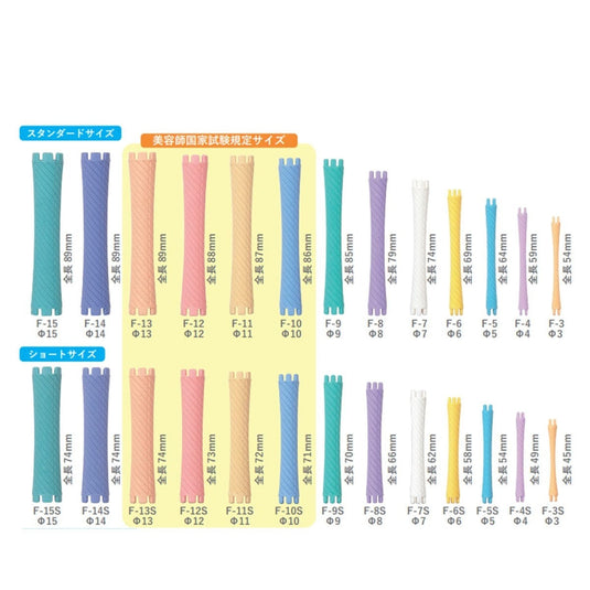 F-Type Perm Rods (Set of 10) – Available in 16 Sizes