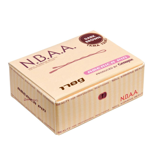 N.B.A.A. American Hair Pins with Ball Tips Dark Brown 170 g (NB-P09)