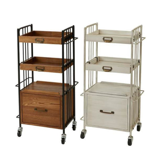 Shabby Chic Antique Wooden Wagon DIAN – Type BOX (2 Colors Available)