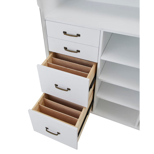 Shabby Chic Wooden Antique Register Counter VICTOIRE-900 Antique White