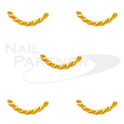 Capri Twist Bar 1x7mm Gold (50pcs)