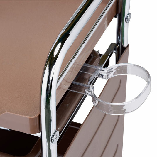 C-262 Salon Trolley with Dryer Holder (Made in Japan, Pre-Assembled) – Available in 4 Colors