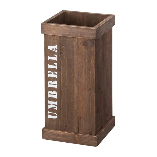 Wooden Umbrella Stand - Brown