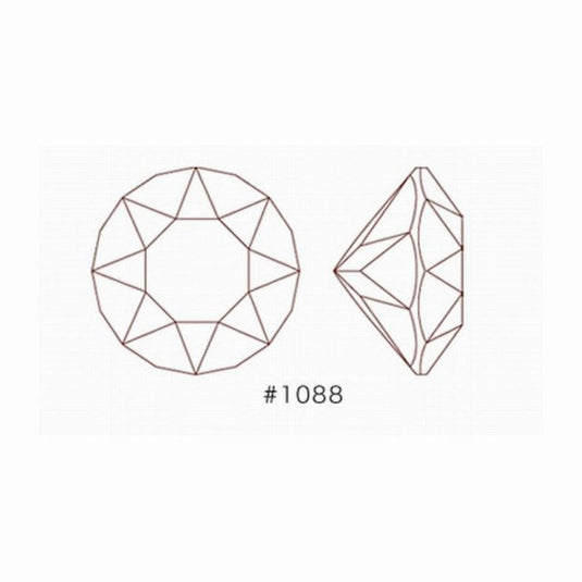 Swarovski V-Cut Rose SS29 (6pcs)