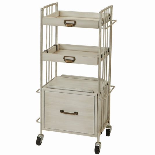 Shabby Chic Line Antique Wooden Wagon DIAN Type Box (2 color choices)