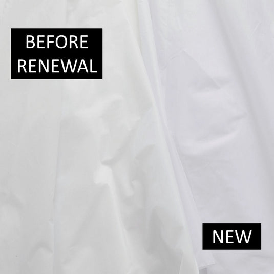 Basic Waterproof Cutting Cape with Sleeves - White