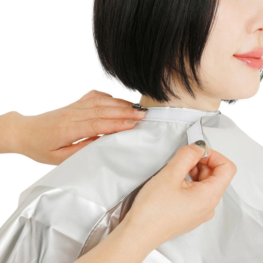 Shampoo Cape Alpha with Waterproof Silver Coating - Silver