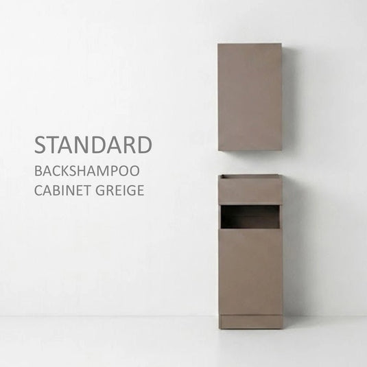 Standard Back Shampoo Cabinet W420 Upper & Lower Set - Greige