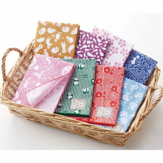 Novelty Japanese-Pattern Gauze Handkerchiefs - 80 Pieces