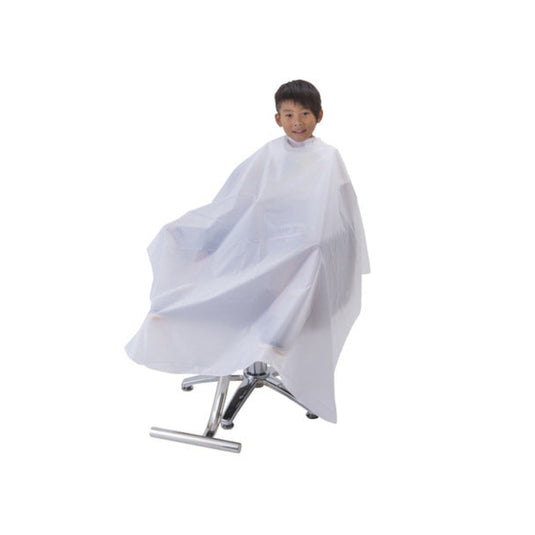 Kids’ Cutting Cape Basic (Waterproof) – White