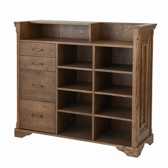 Shabby Chic Wooden Antique Register Counter VICTOIRE-1200 Antique Brown