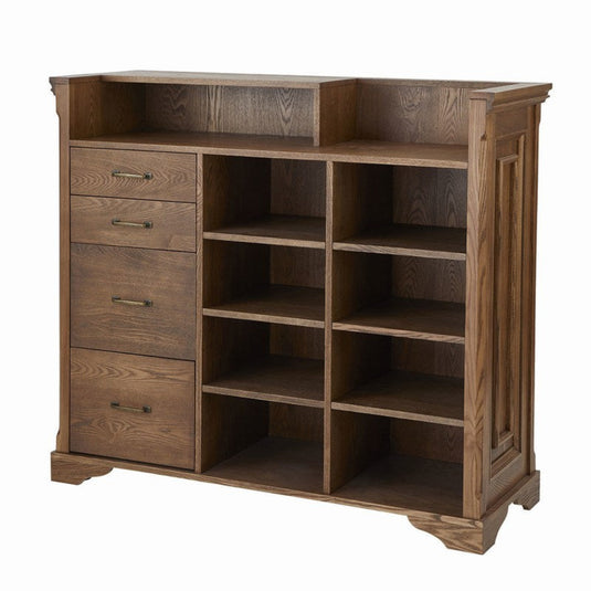 Shabby Chic Wooden Antique Reception Counter VICTOIRE-1200 – Antique Brown