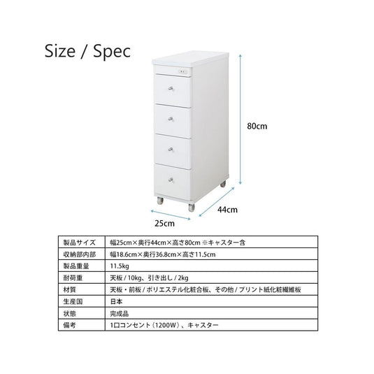 Slim Gap Wagon – 25cm Type (RSW-2544W)
